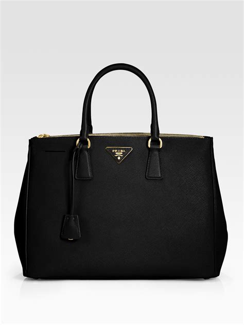 fake prada saffiano double zip tote|Prada Large Saffiano Lux Galleria Double Zip Tote .